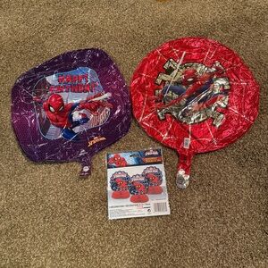 Marvel Spider-Man Birthday Party Balloons and Centerpiece Decorations